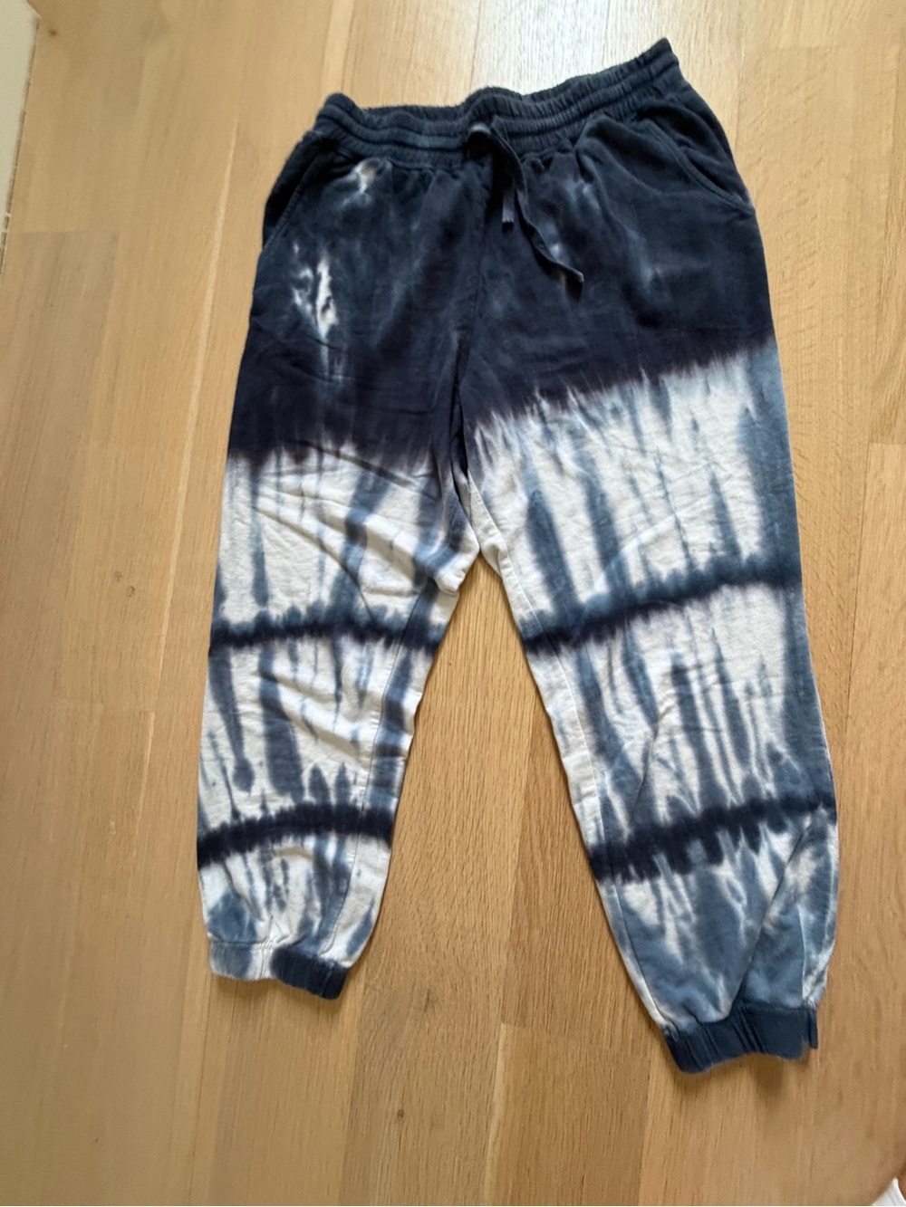 Splendid Tie-Dye Navy & White Kids Jogger Pants